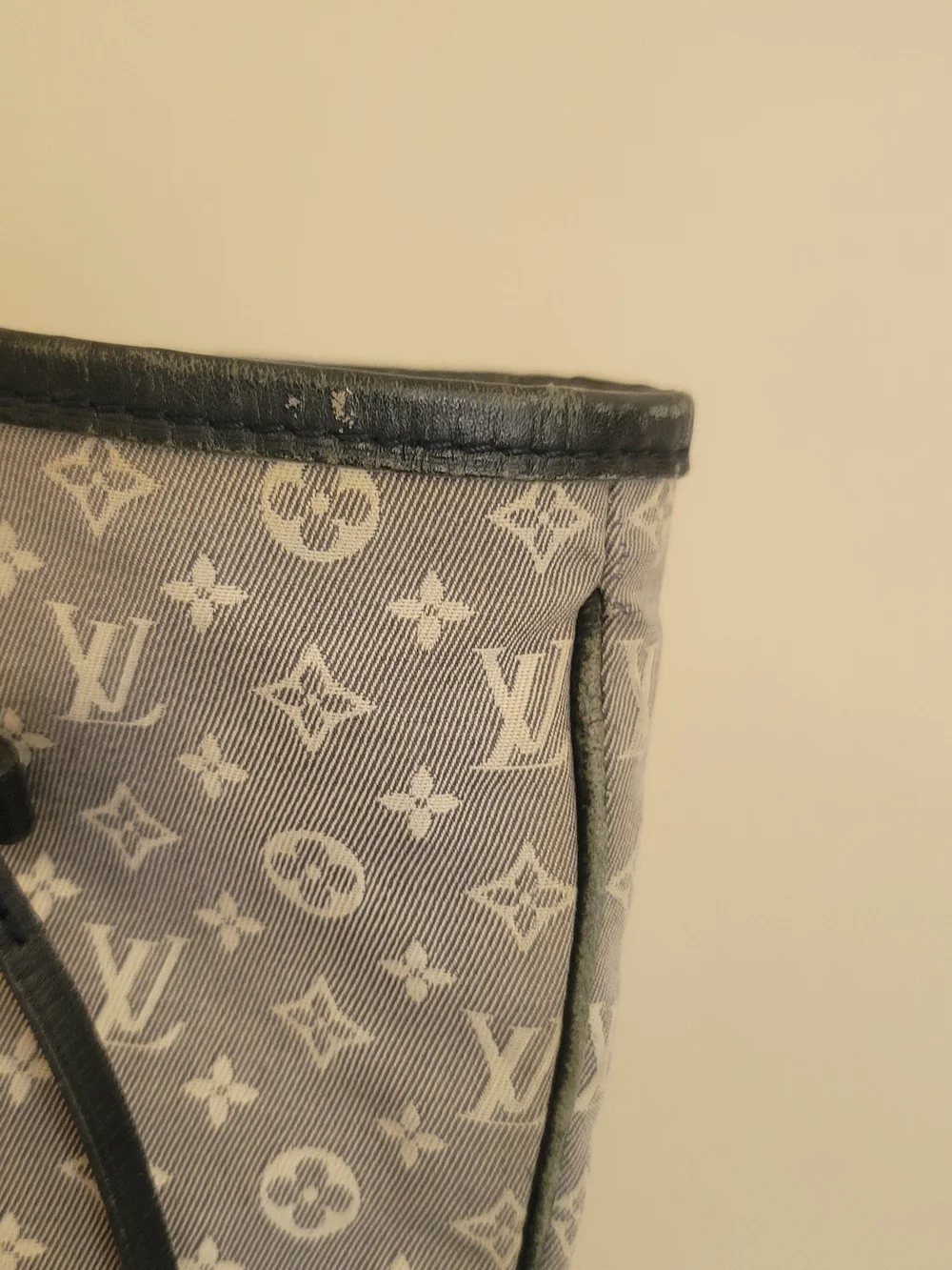 Auth Louis Vuitton M40514 Monogram Idylle Neverfull MM Tote Bag Encre LV